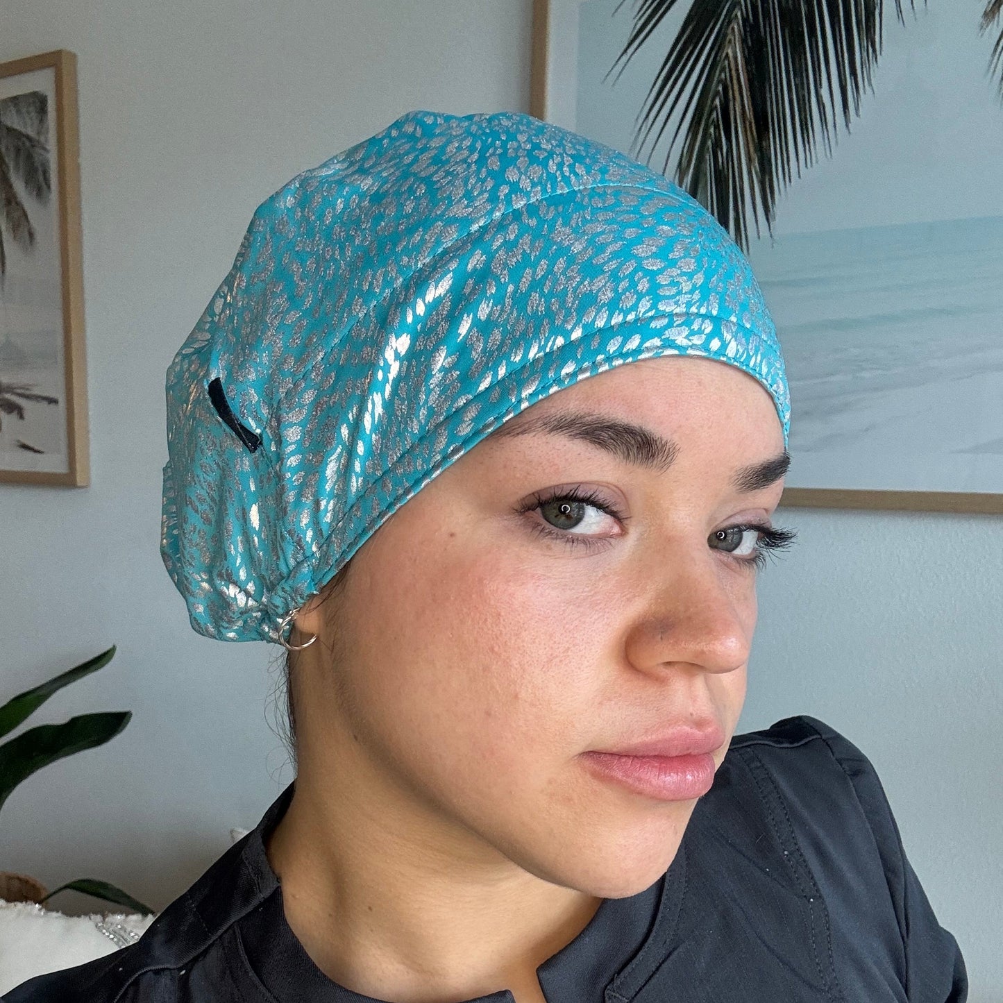 Scrub Hat - Turquoise Glow