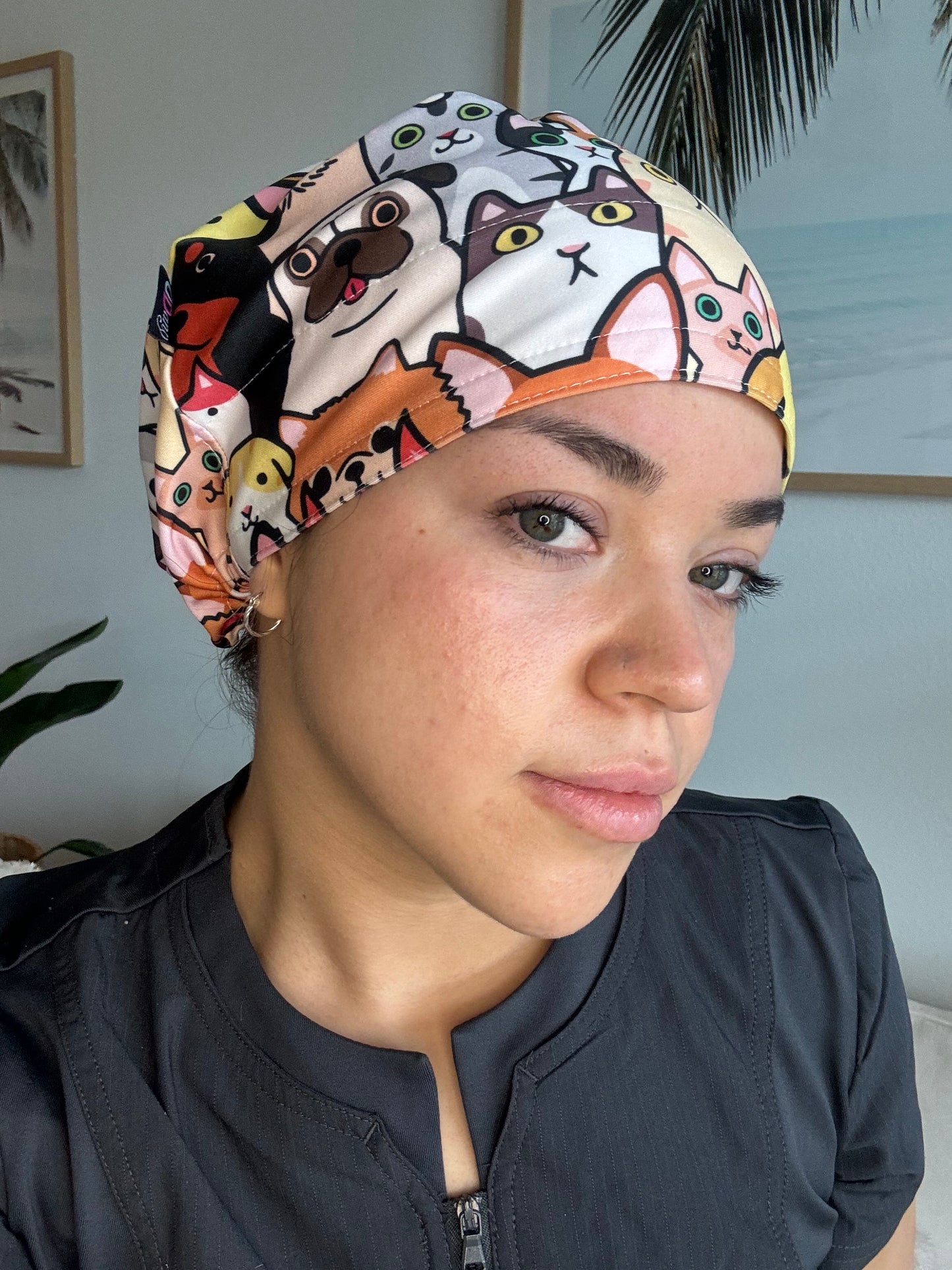 Scrub Hat - Cats & Dogs