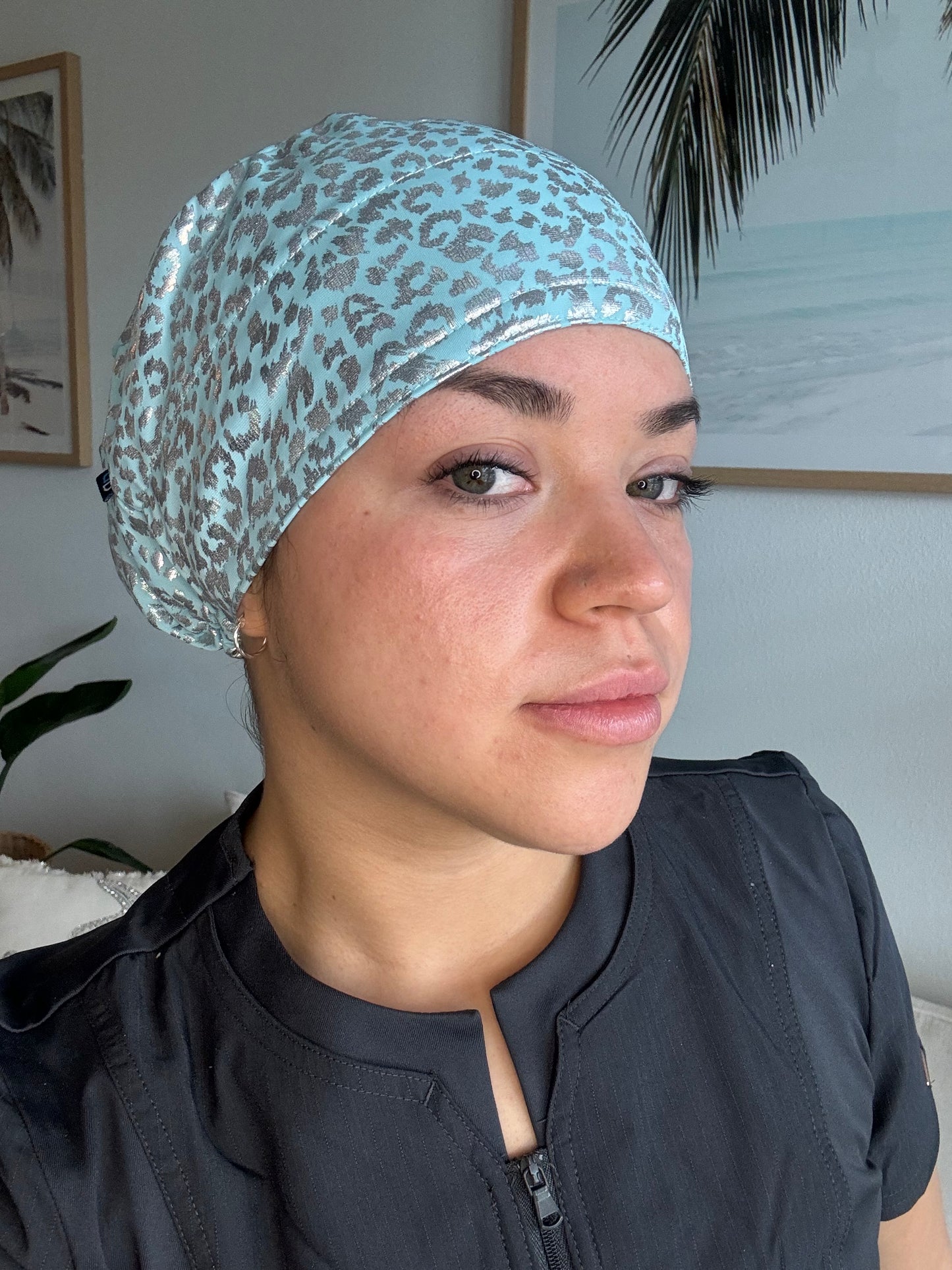 Scrub Hat - Aqua Glow