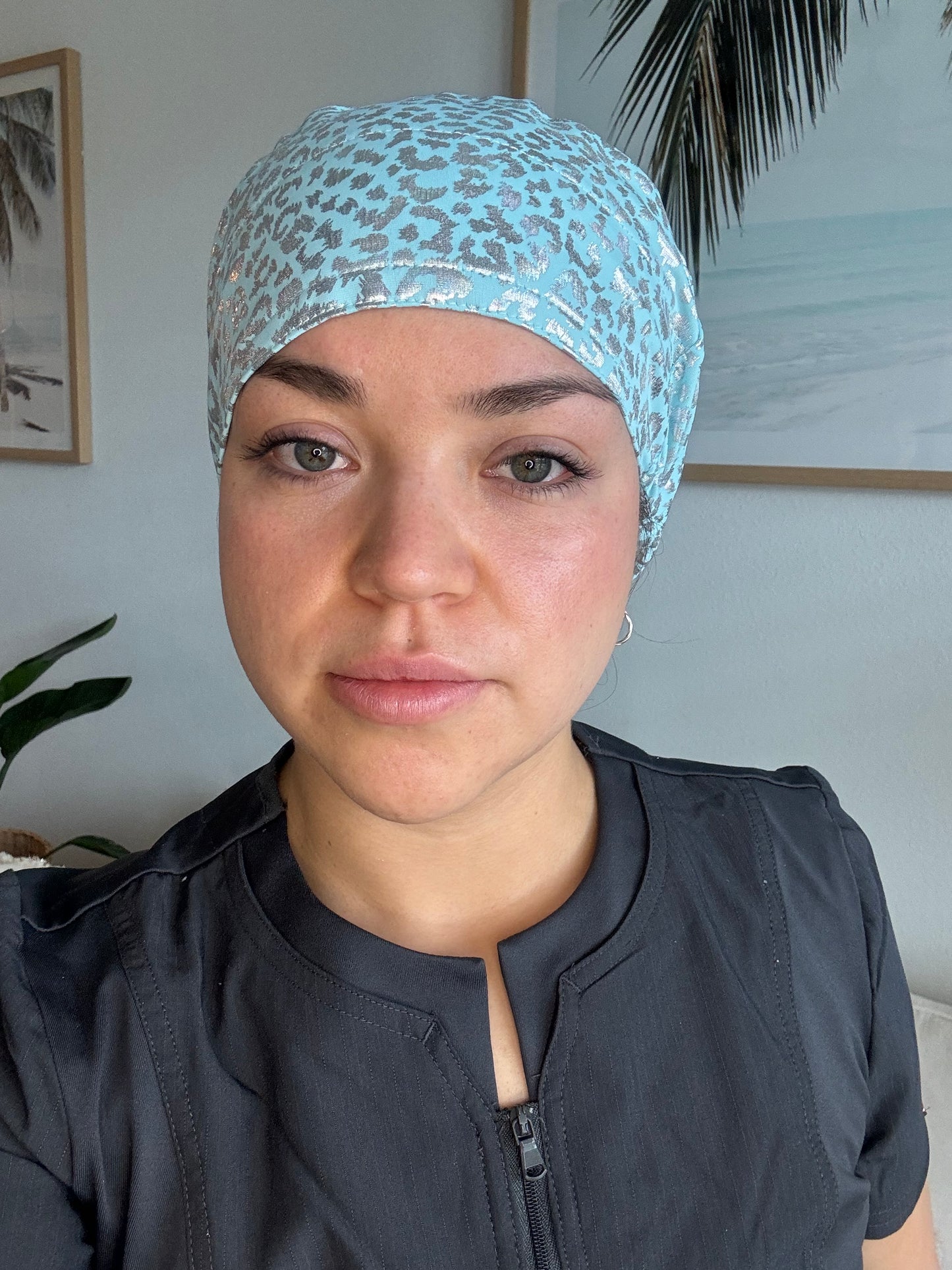 Scrub Hat - Aqua Glow