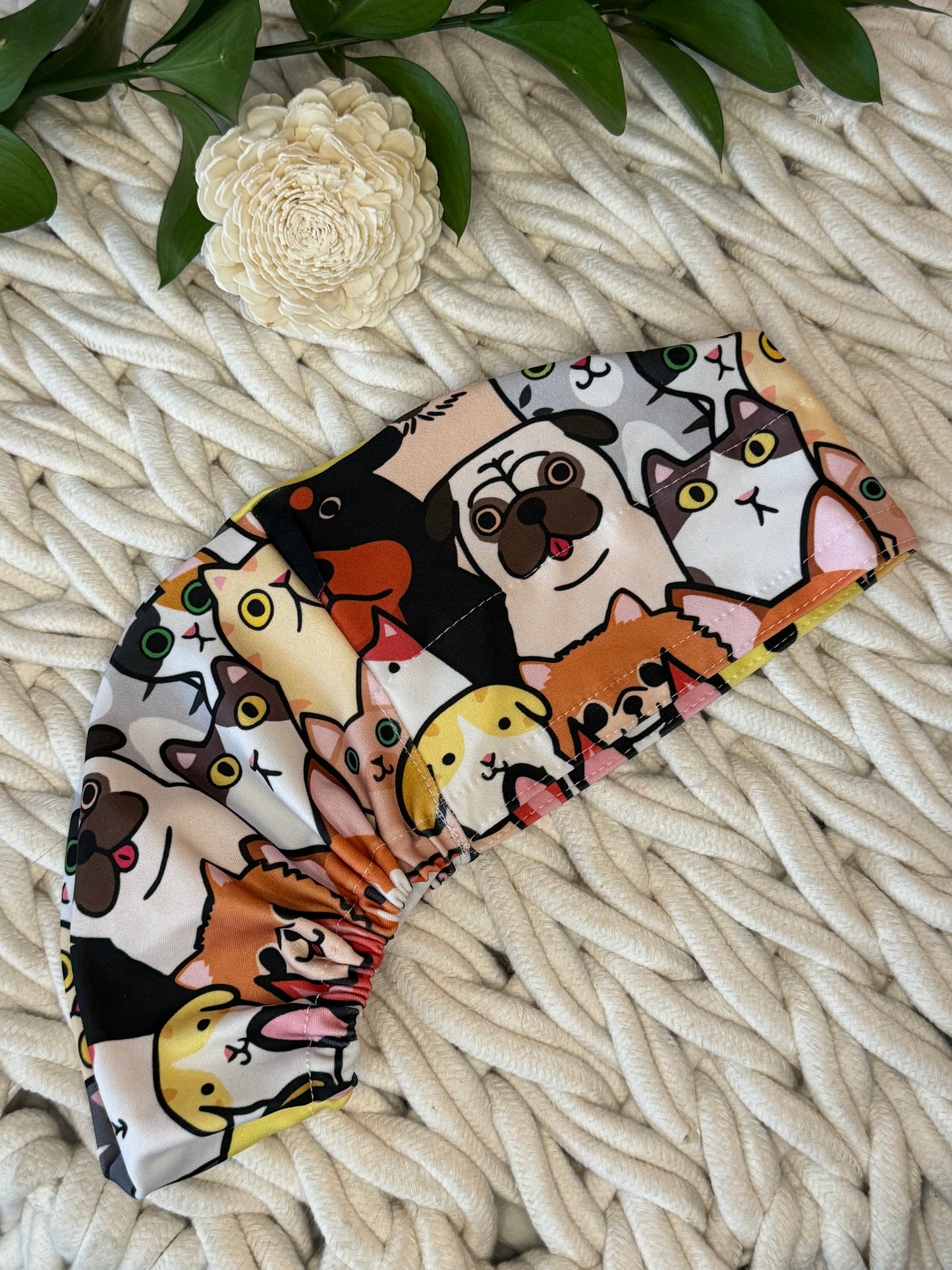 Scrub Hat - Cats & Dogs