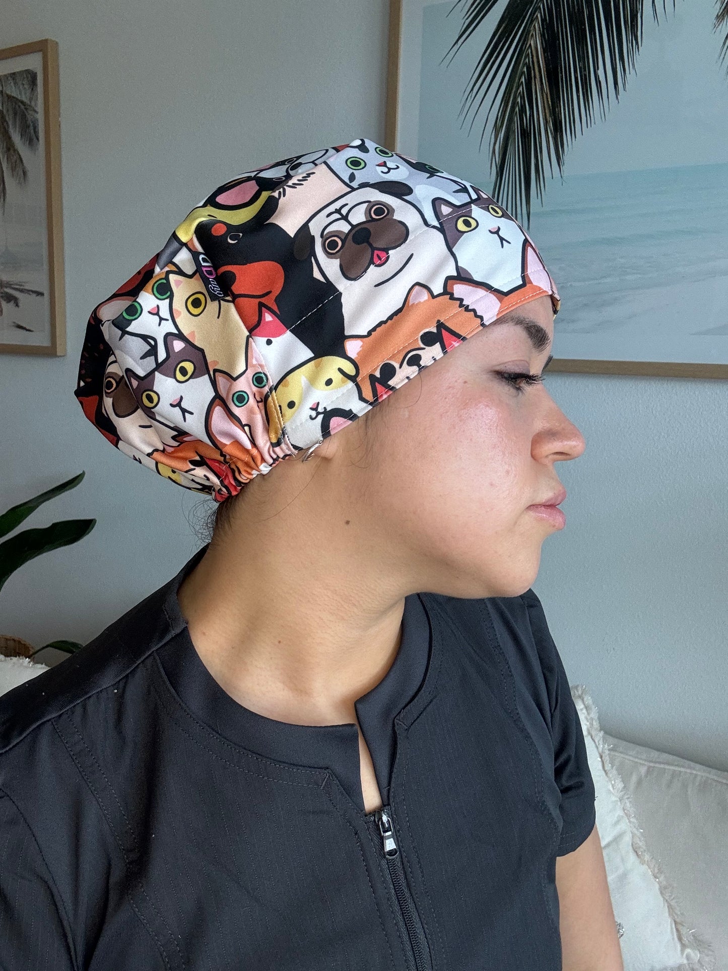 Scrub Hat - Cats & Dogs