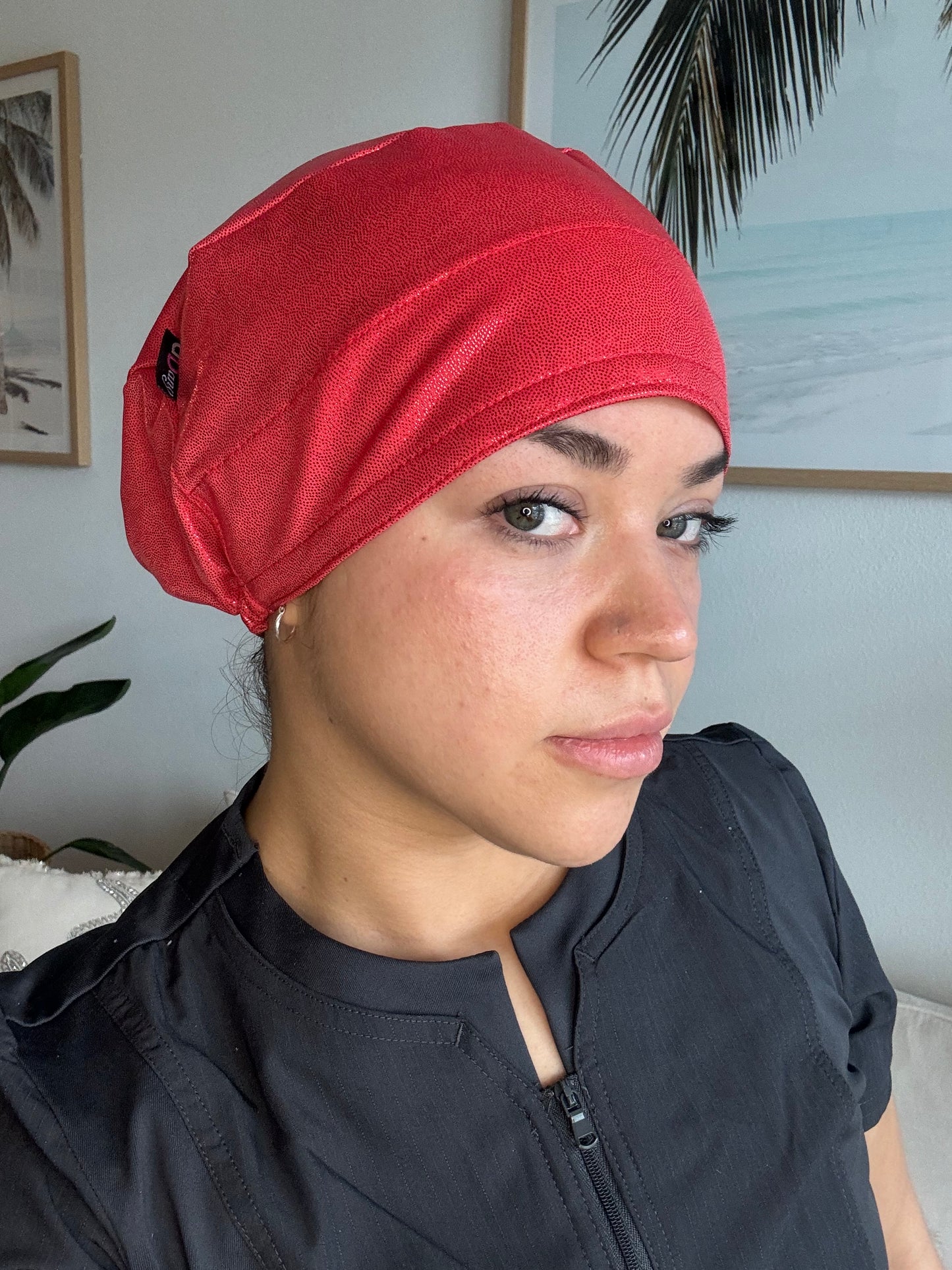 Scrub Hat - Red Glow