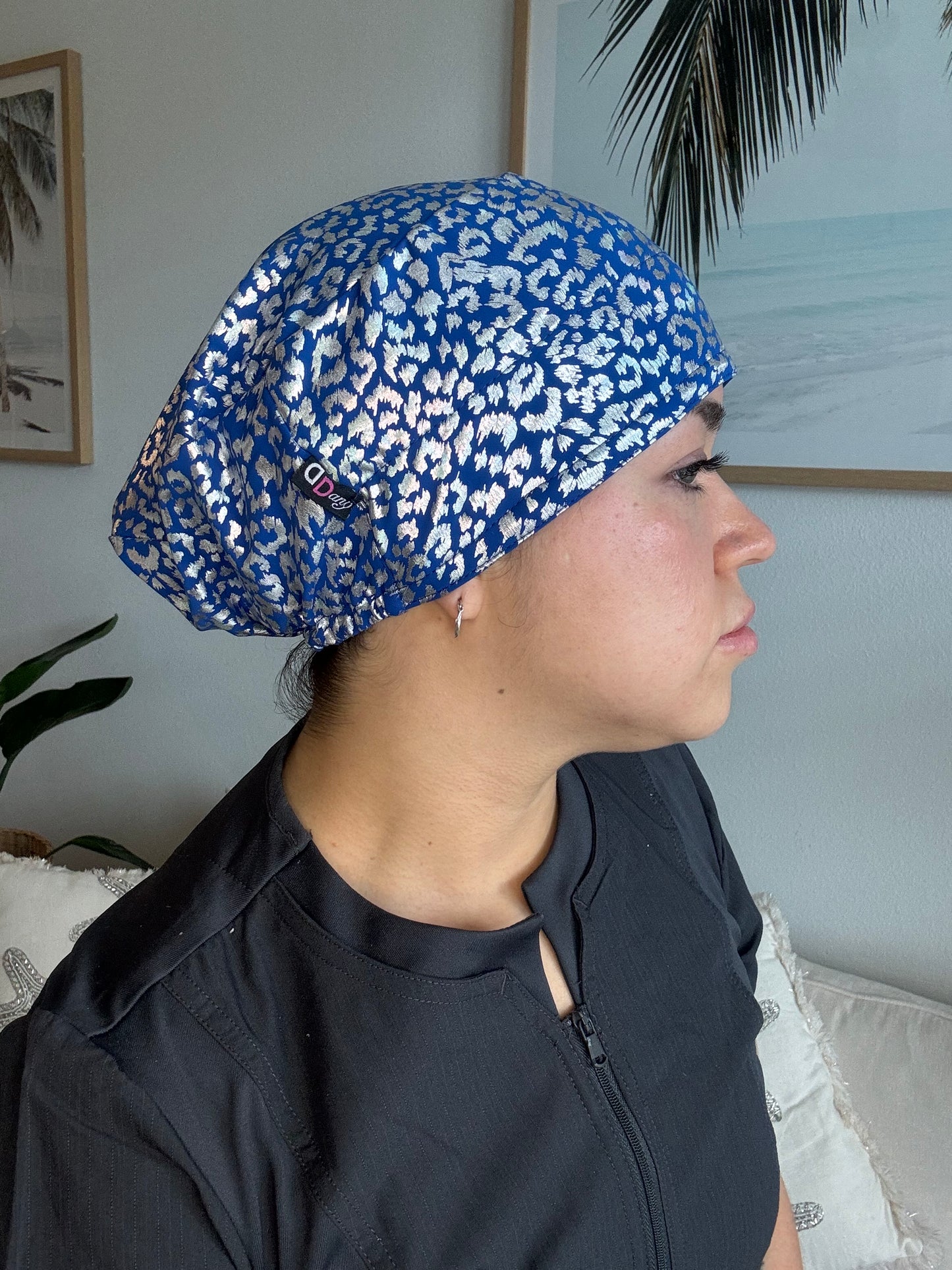 Scrub Hat - Royal Print Glow