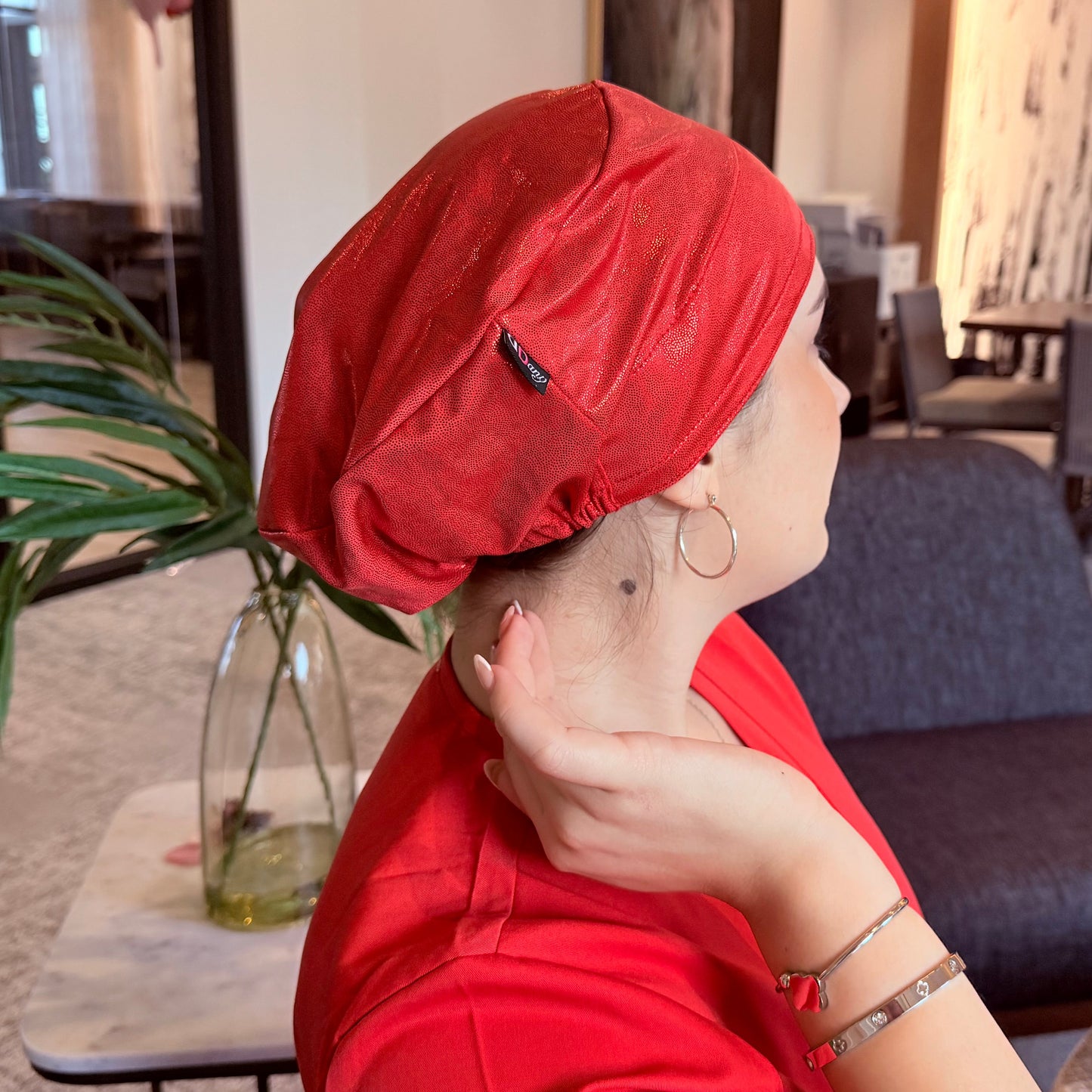 Scrub Hat - Red Glow