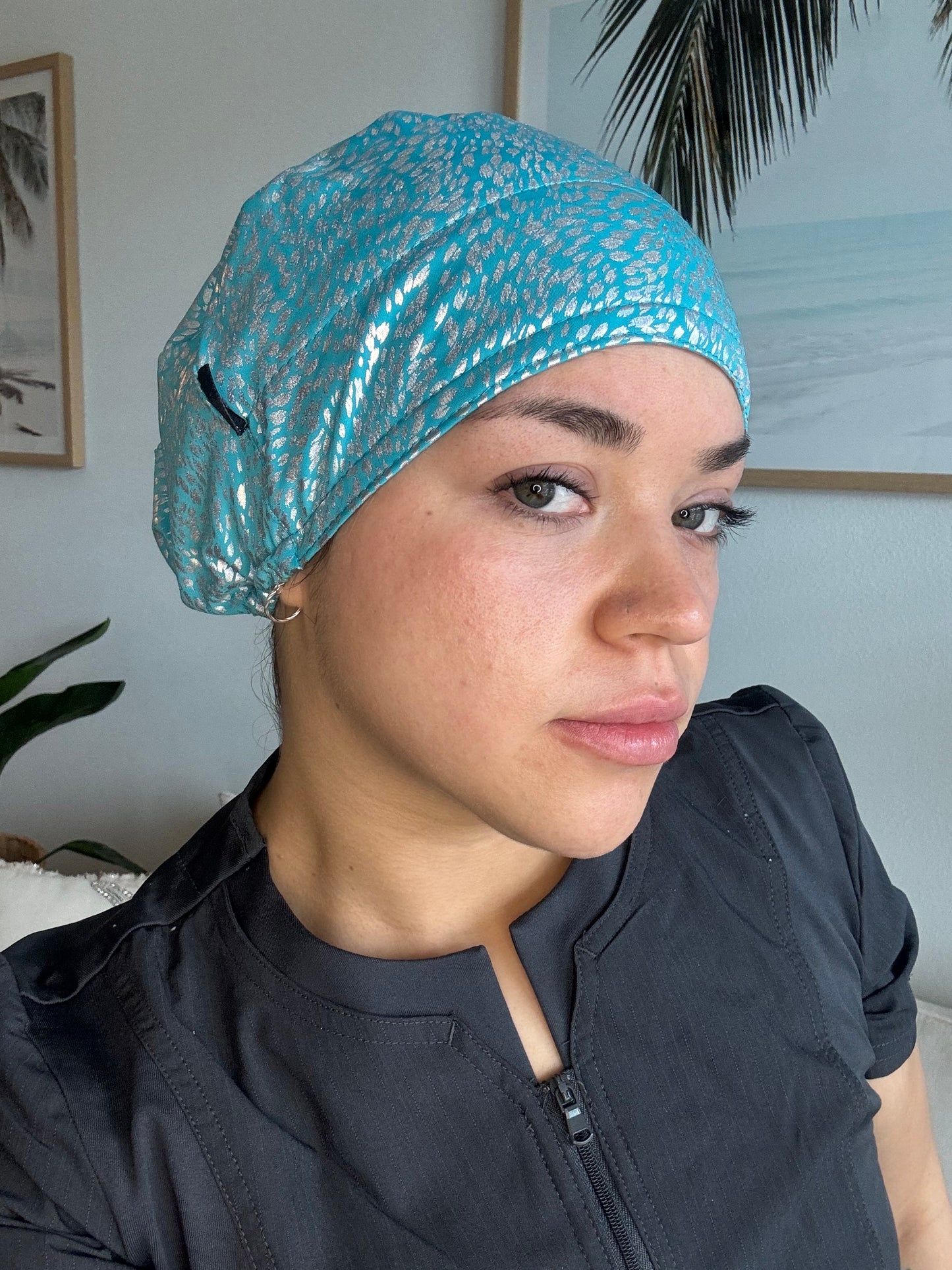 Scrub Hat - Turquoise Glow