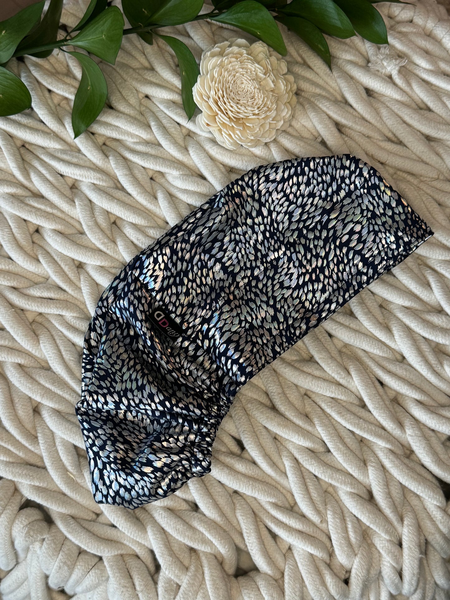 Scrub Hat - Blue Print Glow
