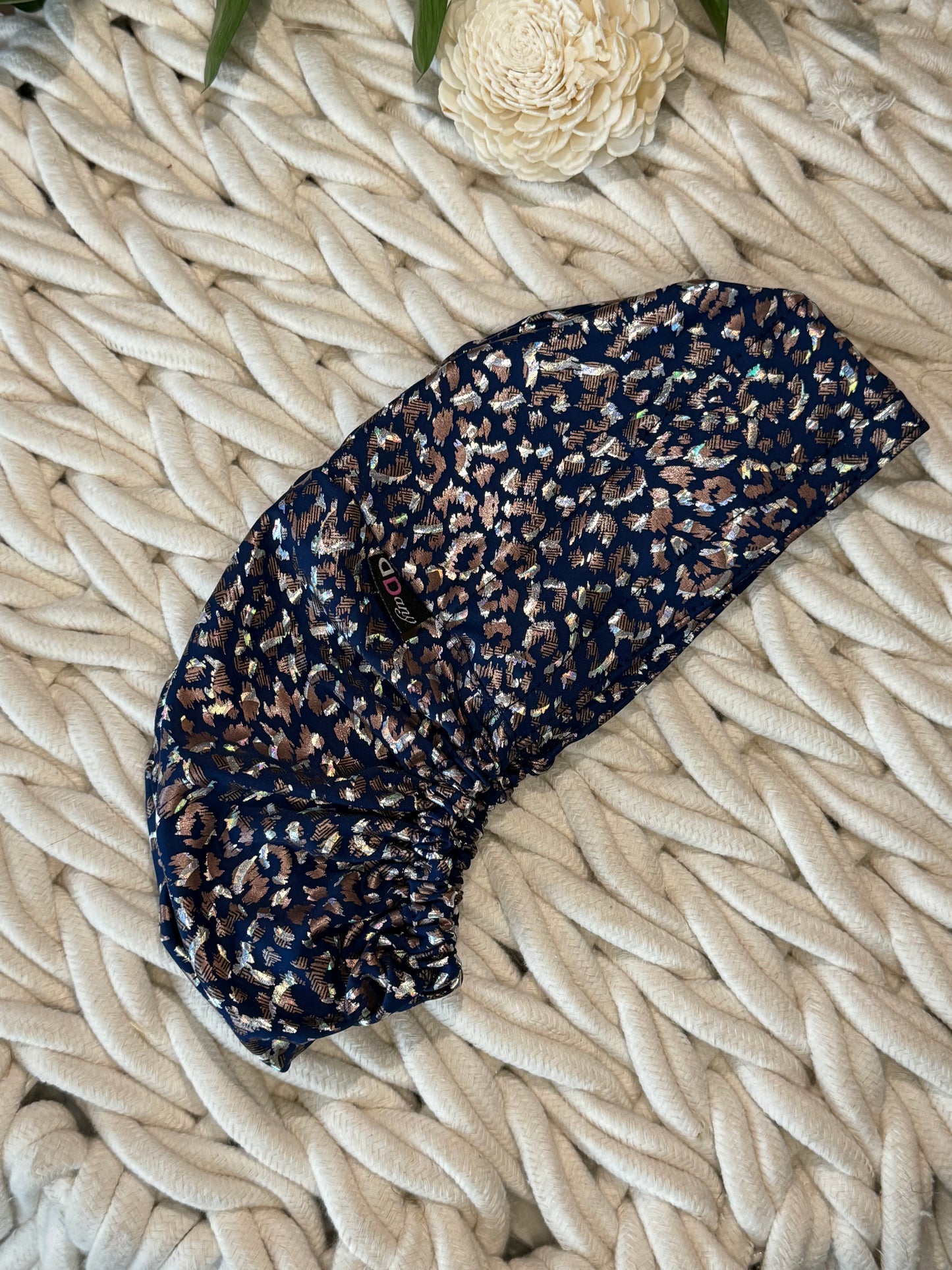Scrub Hat - Leopard Glow