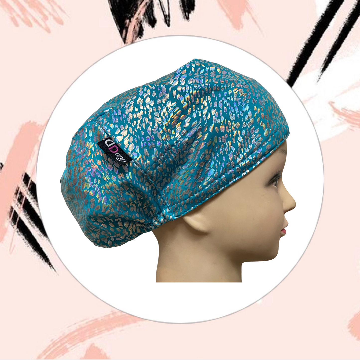 Scrub Hat - Turquoise Glow