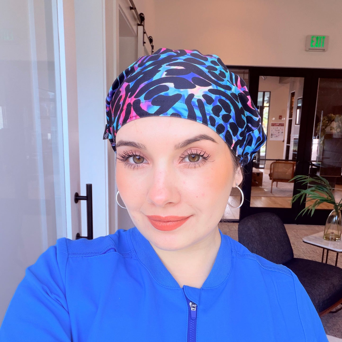 Scrub Hat - Zebra
