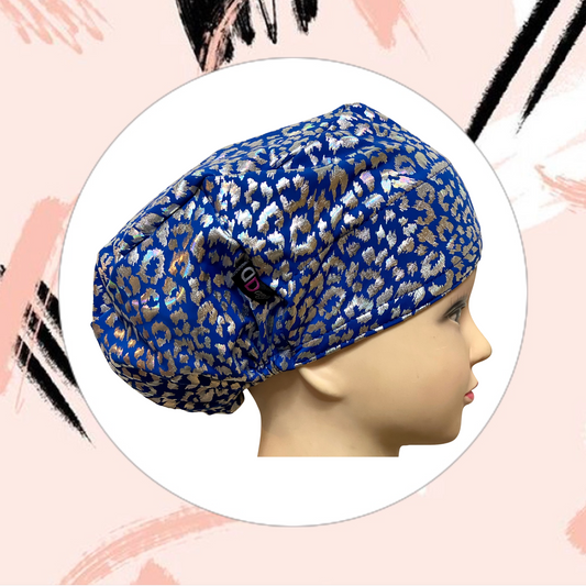 Scrub Hat - Blue Print Glow