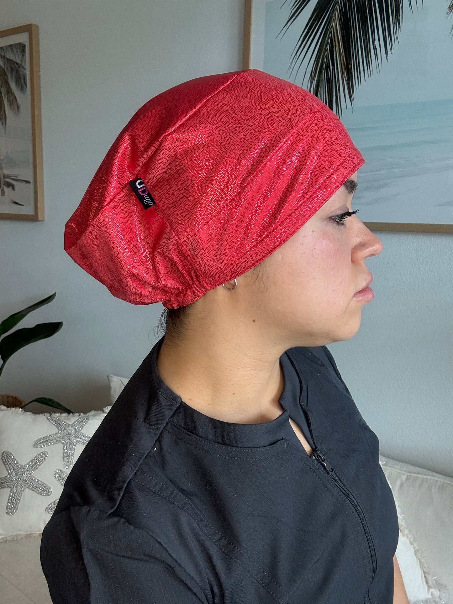 Scrub Hat - Red Glow