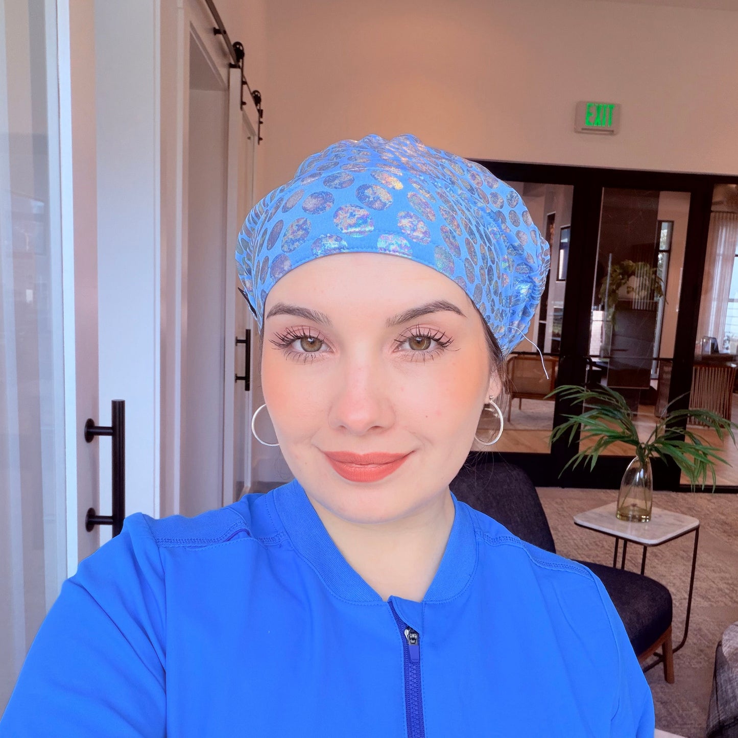 Scrub Hat - Bubbles Glow