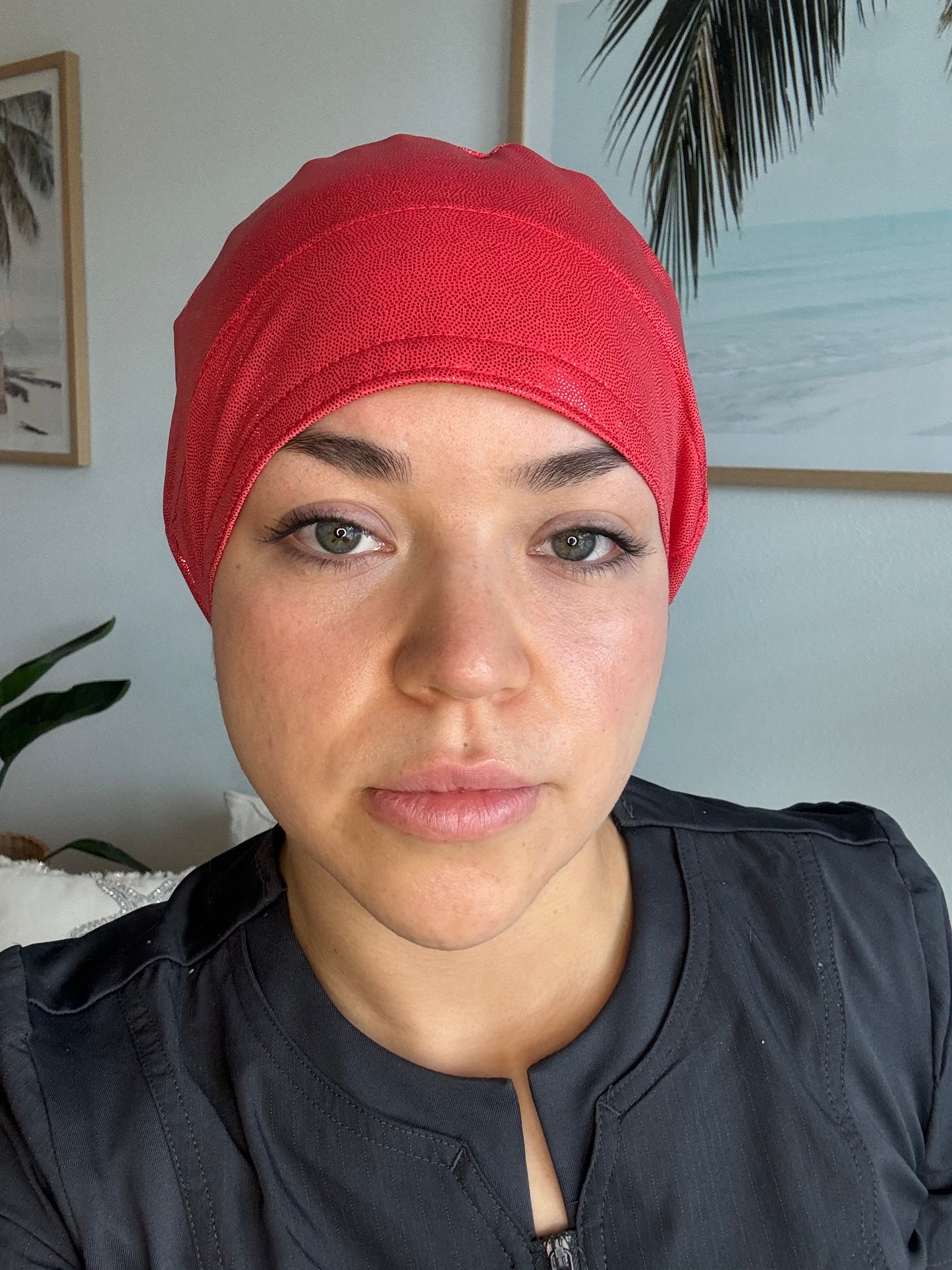 Scrub Hat - Red Glow
