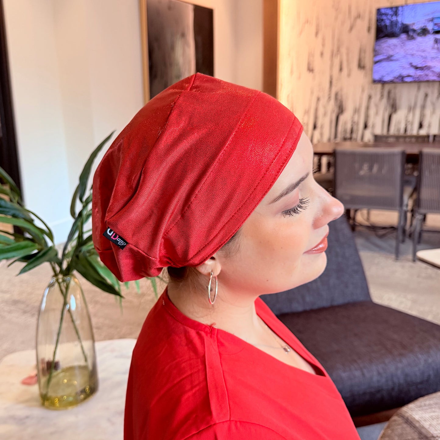 Scrub Hat - Red Glow