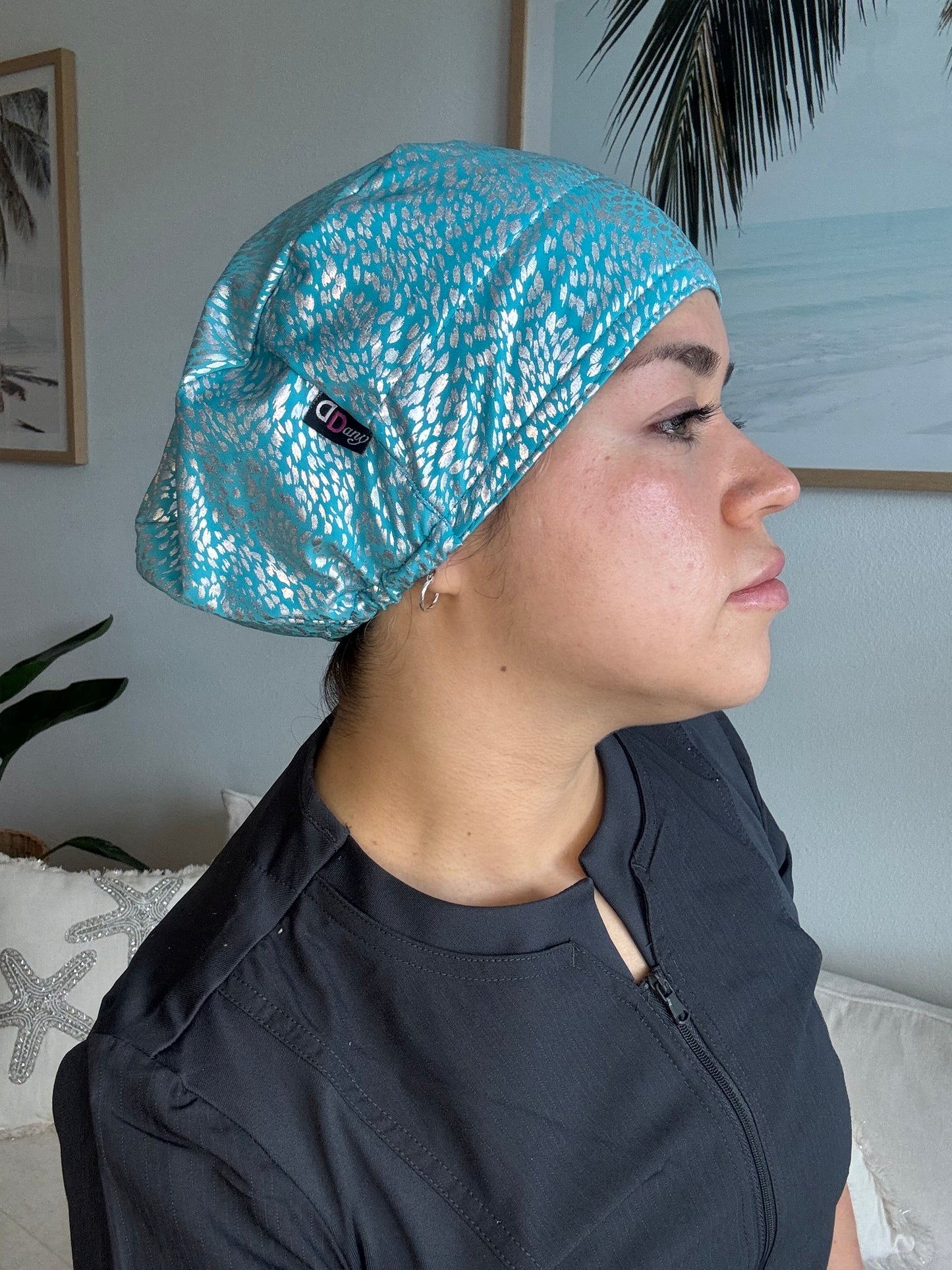 Scrub Hat - Turquoise Glow