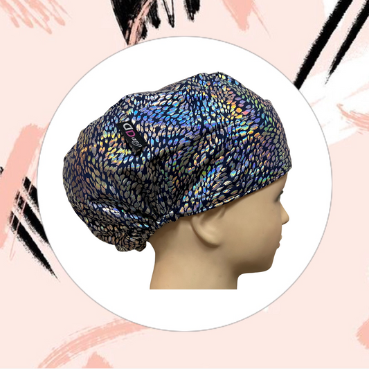 Scrub Hat - Blue Print Glow