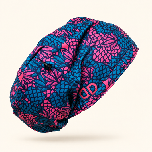 Abstract Red | Anti-Slip Scrub Cap